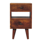 Solid Wood Mini Classic Multi Chestnut Bedside