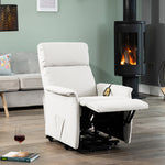 Milan Electric Lift Assist Rise And Recline Chair | Stone