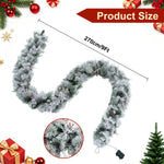 Indoor & Outdoor Living Aurora Winter Glow Christmas Garland