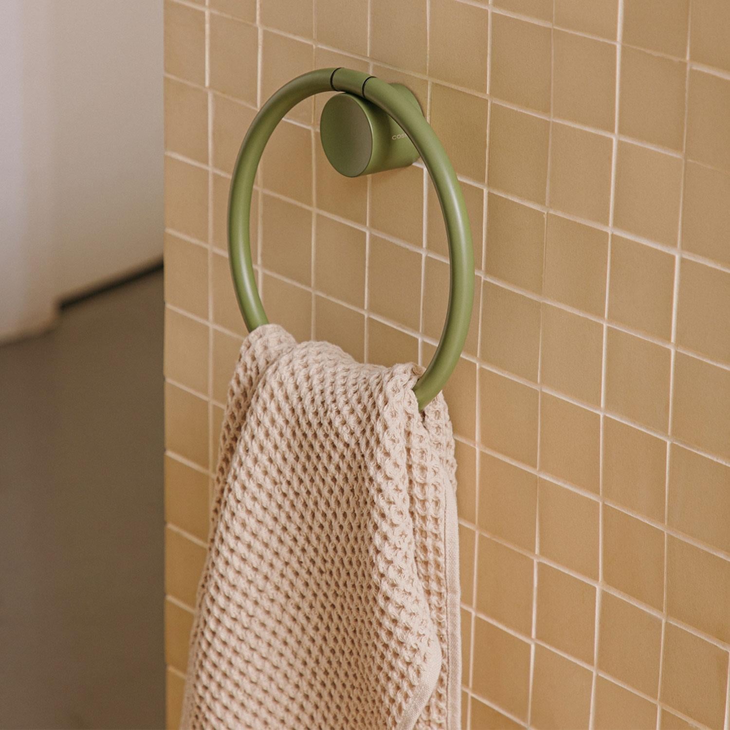Towel Ring, 20cm Diam, White, Award-winning Design, Geyser Collection
