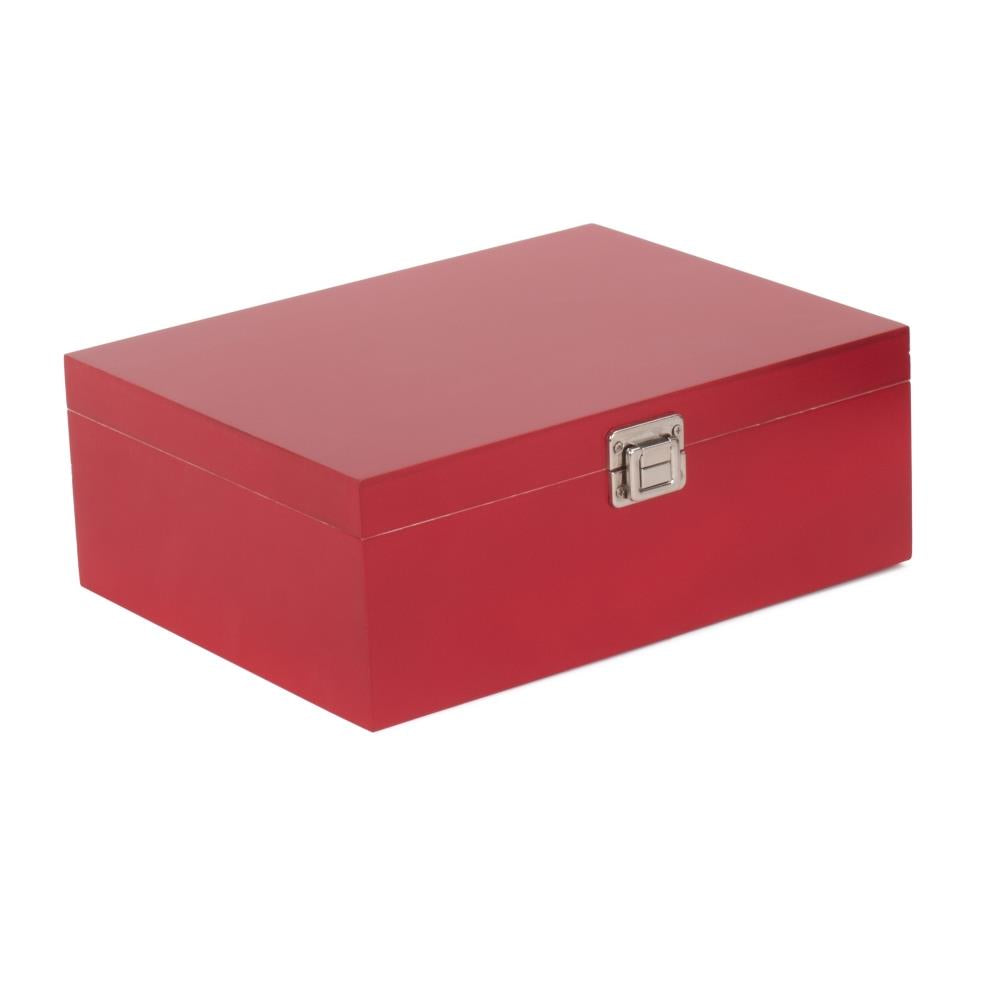 Red Wooden Storage Box | Small | Red