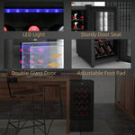 50l Undercounter Wine Cooler Fridge With Led Light