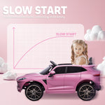 Aston Martin Dbx Licensed 12v Kids Ride On Car W/ 4 Suspension Wheels | Pink