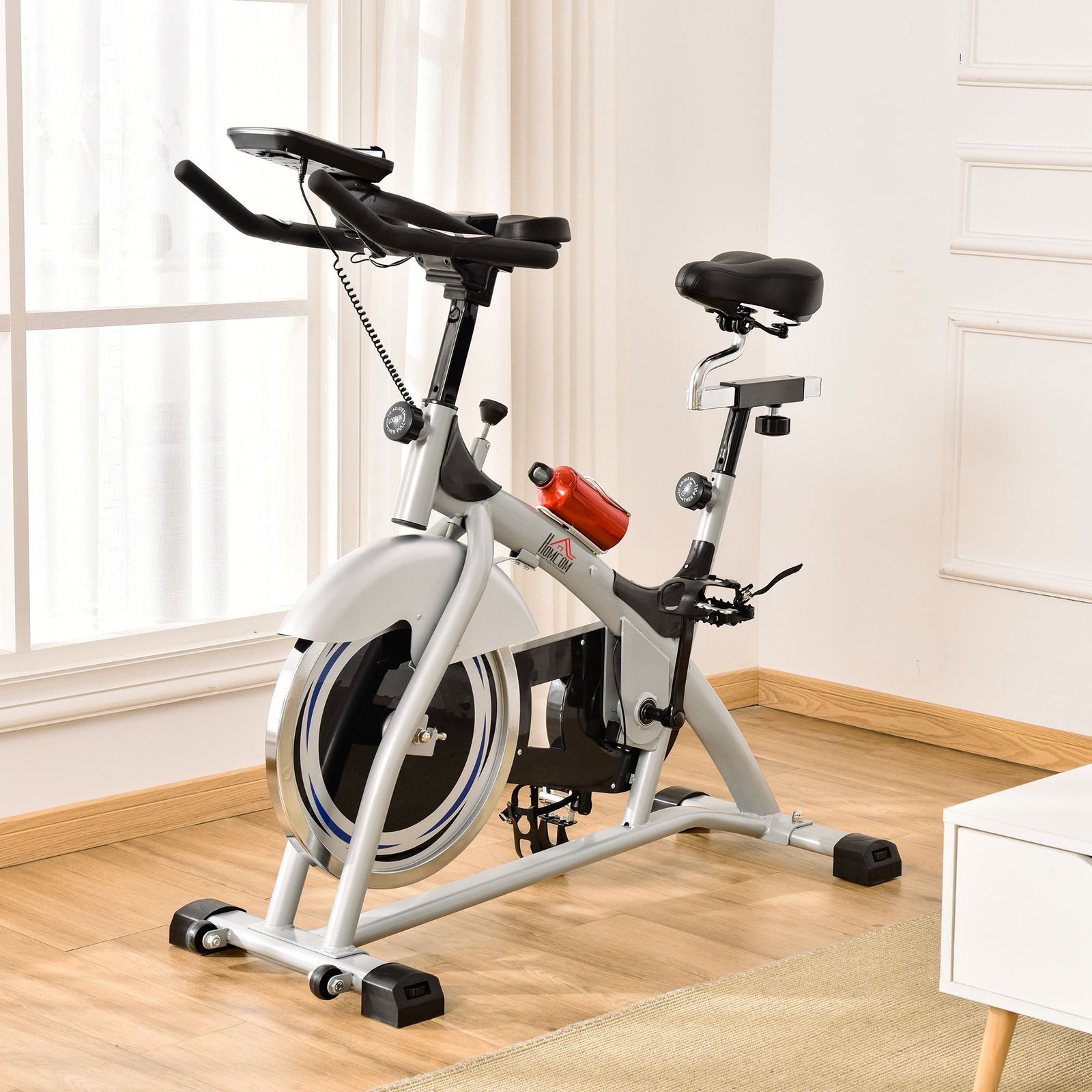 Cycling Exercise Bike Lcd Monitor 15kg Flywheel Seat
