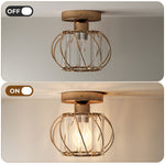 Emitto Crystal Ceiling Light Semi Flush Mount Chandelier Modern Hallway