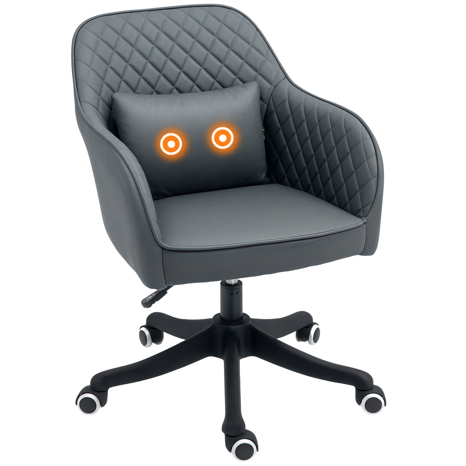 Office Chair With Rechargeable Vibration Massage | One Size | Gray