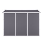 8x4ft Outdoor Plastic Garden Shed With Window, Vents And Floor Weather-resistant Storage For Tools & Equipment