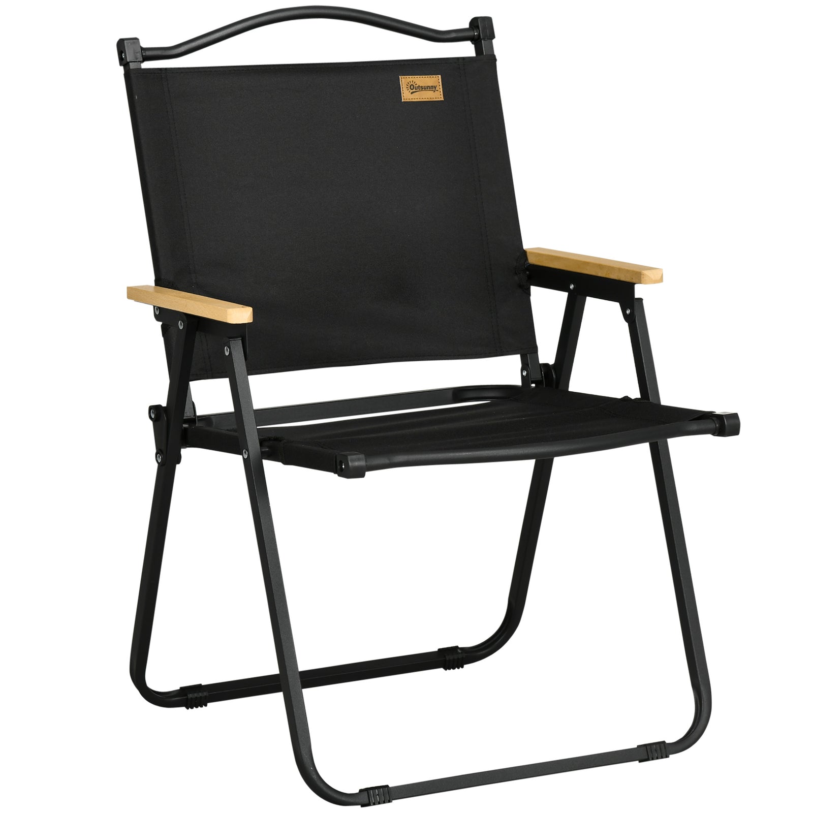 Lightweight Portable Folding Chair For Camping, Fishing | Black