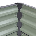 Outdoor Modular Metal Raised Garden Bed | One Size | Grey