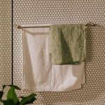 Double Towel Rack Matt Black Logic (60cm)