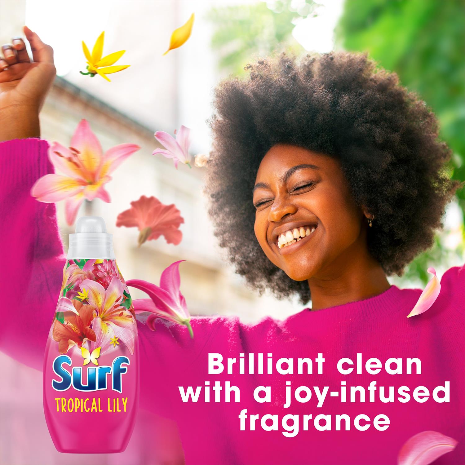 Surf Laundry Washing Liquid Detergent Tropical Lily 1.30 Litre, 48 Washes, 2pk