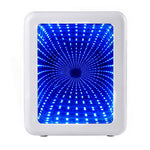 Spector Portable Camping Fridge Freezer, Heat & Cool, 7 Led Lights, White