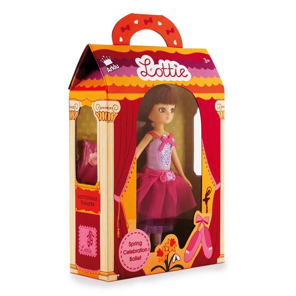 Bigjigs Toys Spring Celebration Ballet Doll with Accessories, 18cm Tall