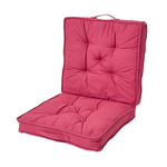 Cotton Travel Support Booster Cushion | 50cm x 50cm | Claret Red