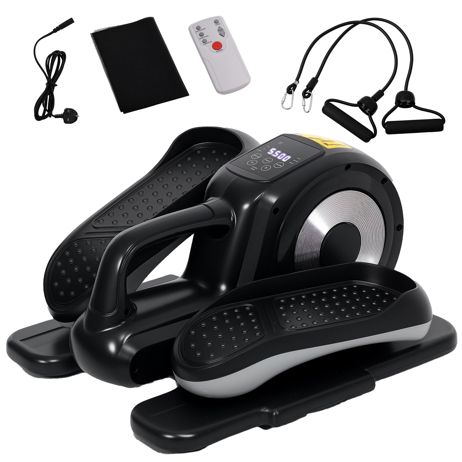 Mini Elliptical Machine, Seated Pedal Exerciser W/ Control