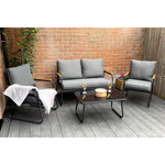 Kendal Modern 4 Piece Garden Rattan Set