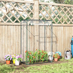 100x50x150cm Greenhouse Pvc Cover W/ Roll-up Door