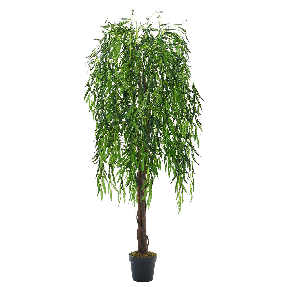 180cm Tall Artificial Willow Tree Lifelike Faux Plant For Home Or Office Decor