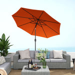 3(m) Patio Umbrella Outdoor Sunshade Canopy W/ Tilt & Crank