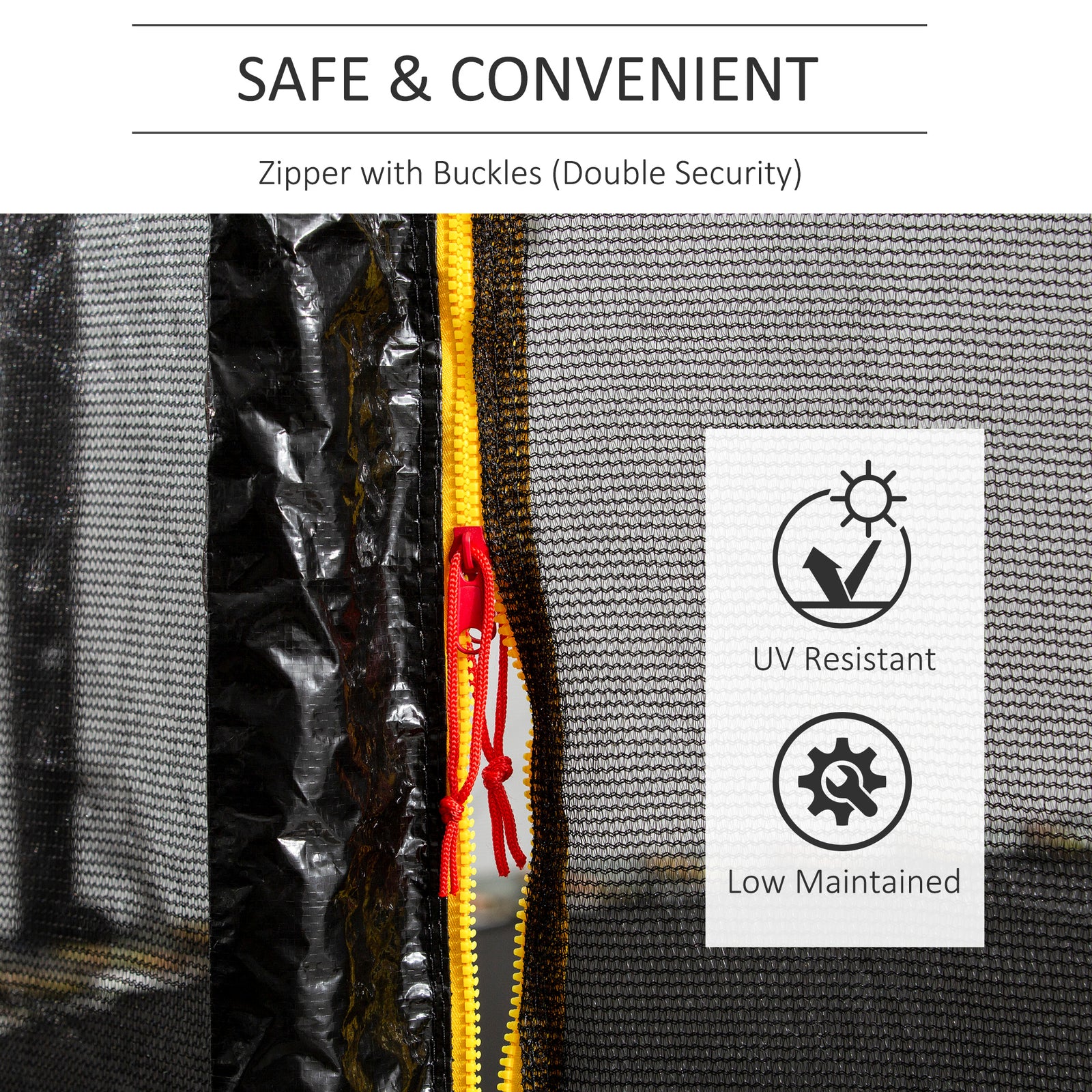 Trampoline Pads, Net, Cover, Ladder - 8/10/12/13/14ft | Black