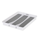 Non-slip White Utensil Tray