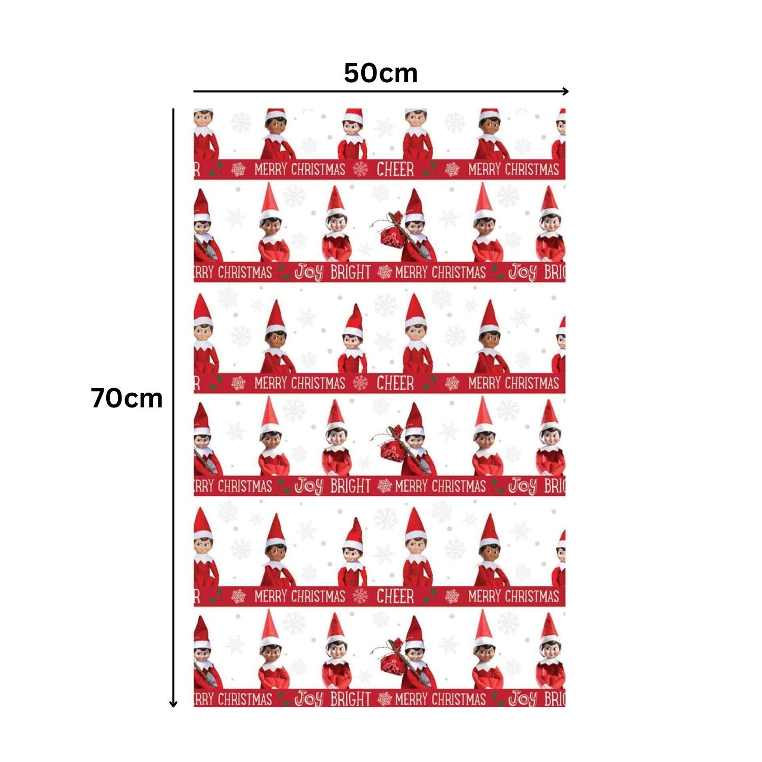 Christmas 2 Sheets & 2 Tags Wrapping Paper