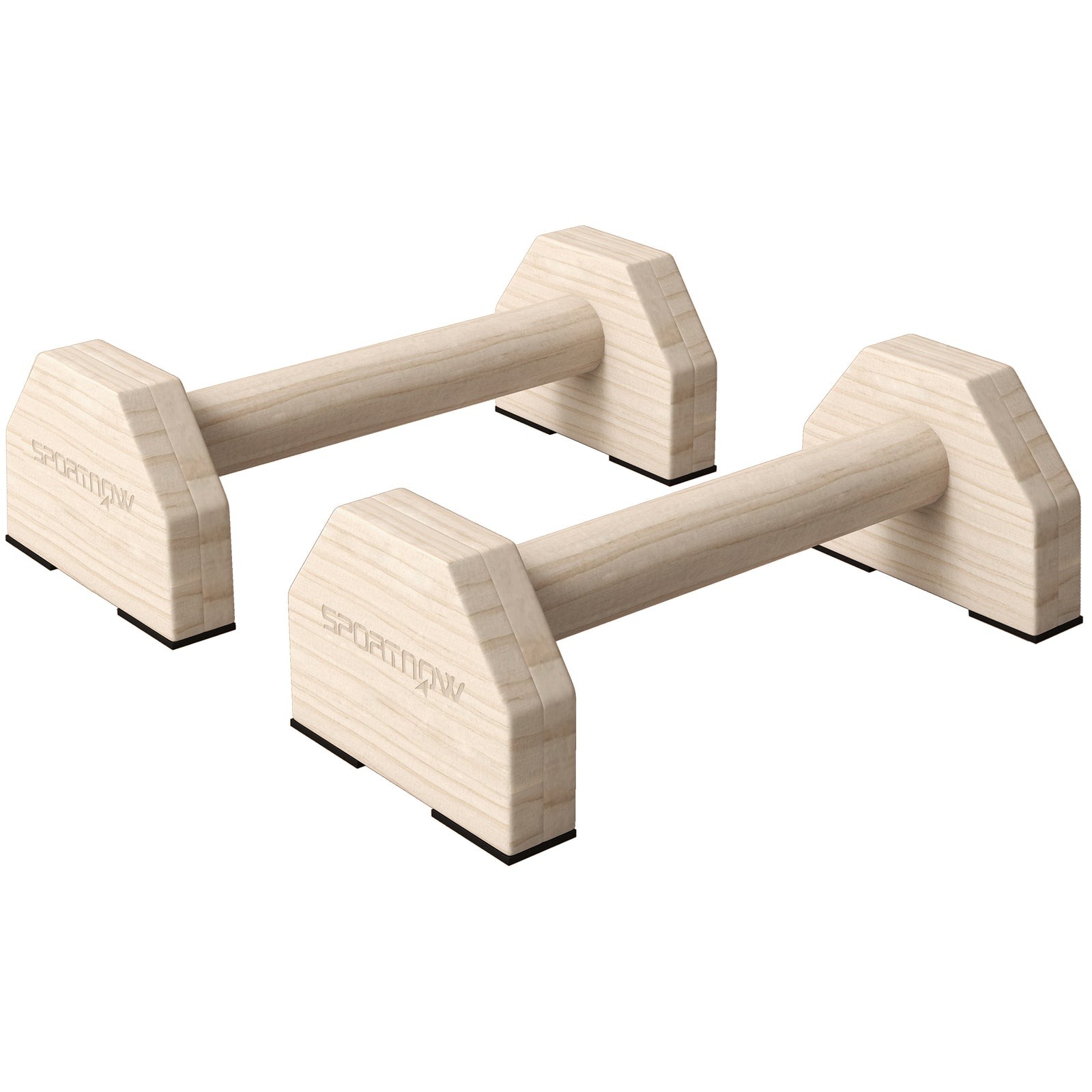 Wooden Parallettes Push Up Bars | Yellow