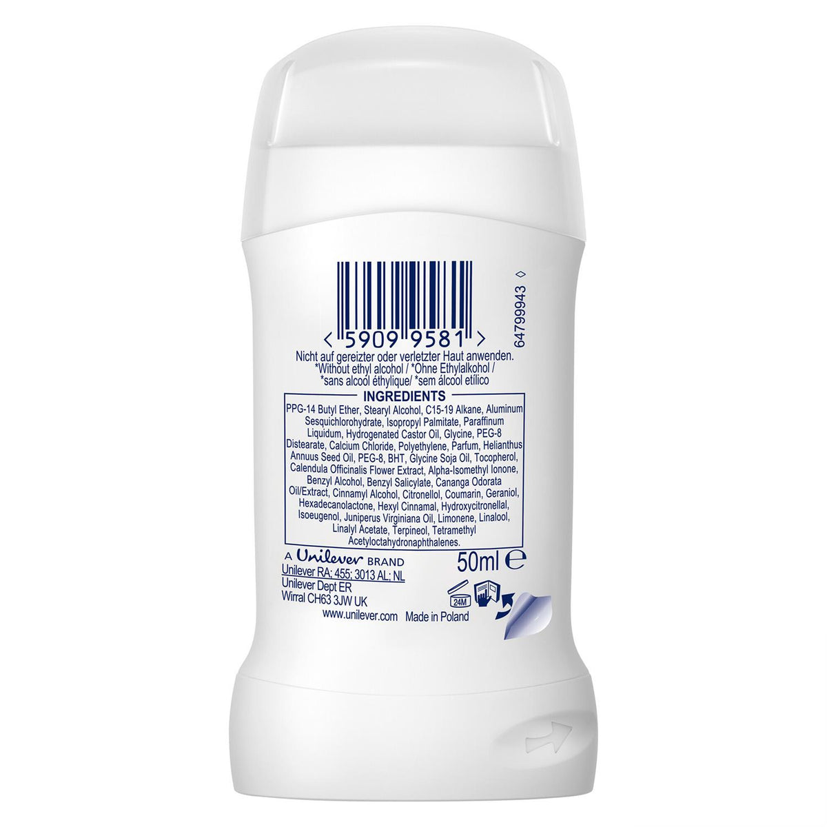 Women Invisible Dry Anti-perspirant Deo Stick W/ 72h Protection 50ml | Set of 3