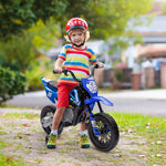 12v Kids Electric Motorbike W/ Twist Grip Throttle, Music | Blue