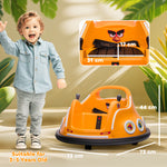 Angry Bird Licensed 12v Kids Bumper Car W/ Joysticks, Remote | Orange
