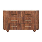 Ridgefront Chest - Roasted Almond, 6 Drawers, Brown