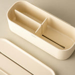 Bathroom Organiser Storage Box Freestanding Alife Collection | Pale Green