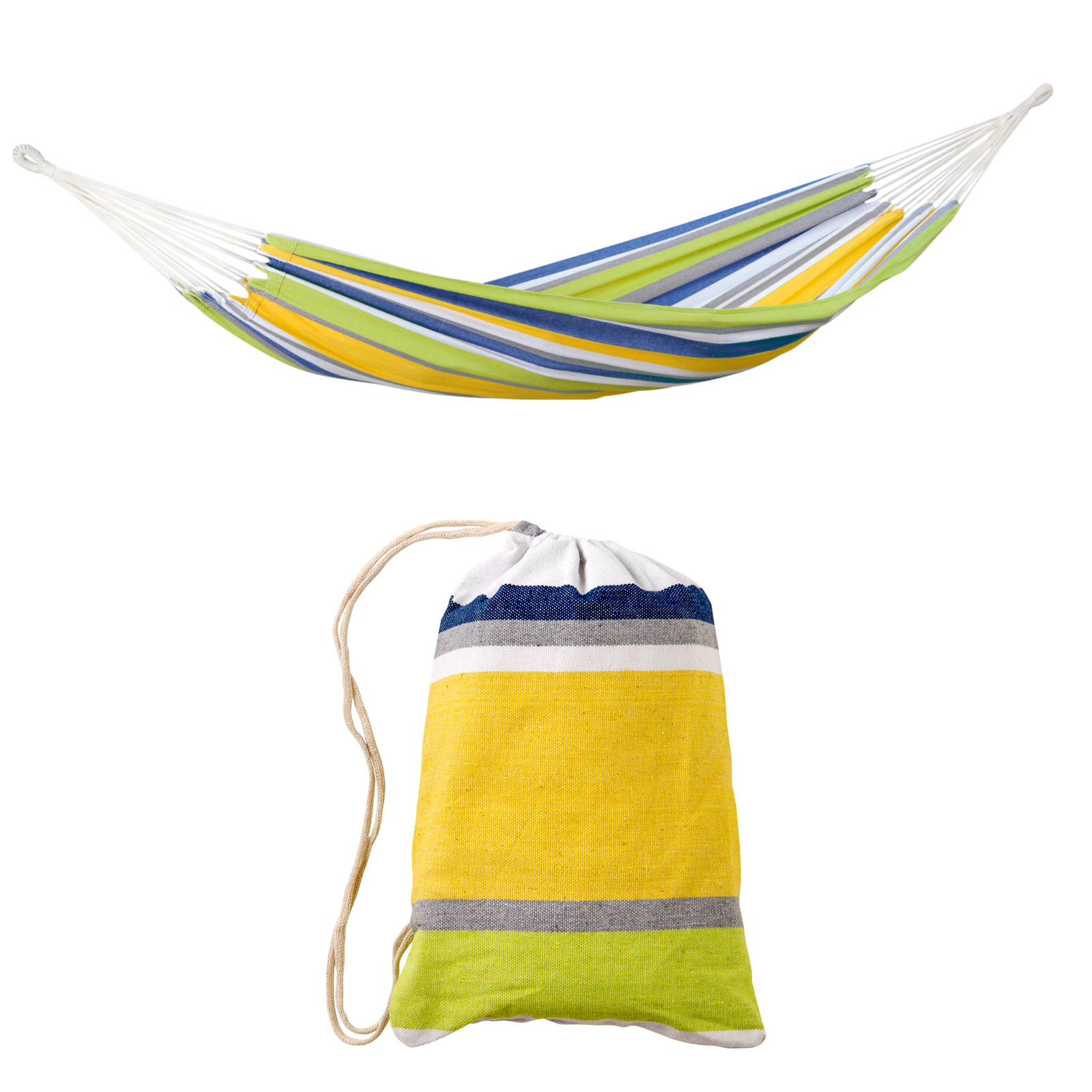 Tahiti Kolibri Cotton Single Garden Hammock With Bag