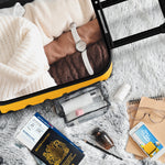 45x36x20cm Lightweight Underseat Cabin Carry On Suitcase - 100+ Airline Approved - Hard Shell Luggage - 4 Wheels | 45 x 36 x 20cm | Yellow & Black