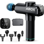 Dyzi Massage Gun Deep Tissue Massager 30 Speed 6 Heads Case & Lcd Touch Screen