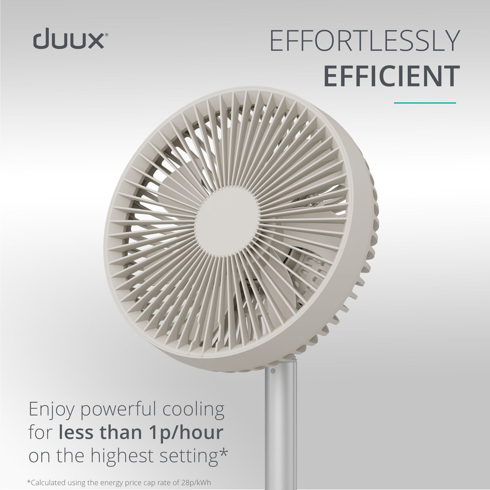 Rize Portable Fan With Rechargeable Battery | Off White