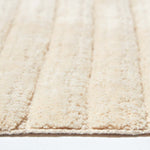 Ribbed Cotton Spa Style Bath Mat | 50cm x 100cm | Cream