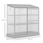 3 Tier Greenhouse Plant Growth Board 131x58x140cm