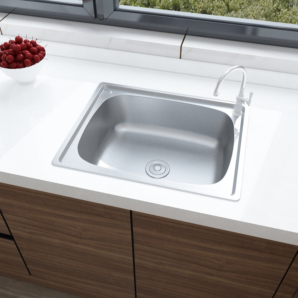Single Bowl Kitchen Sink With Removable Drainer Set