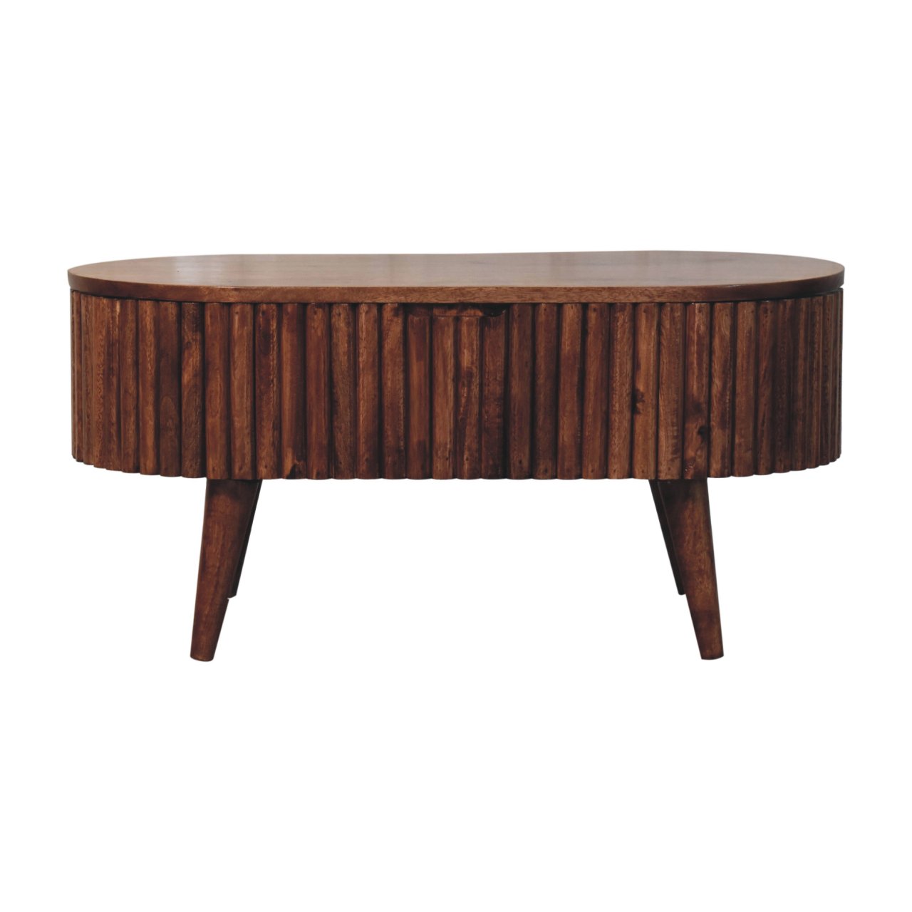 Solid Wood Honey Caramel Mokka Coffee Table, Lift-top Concealed Storage, Dark Brown
