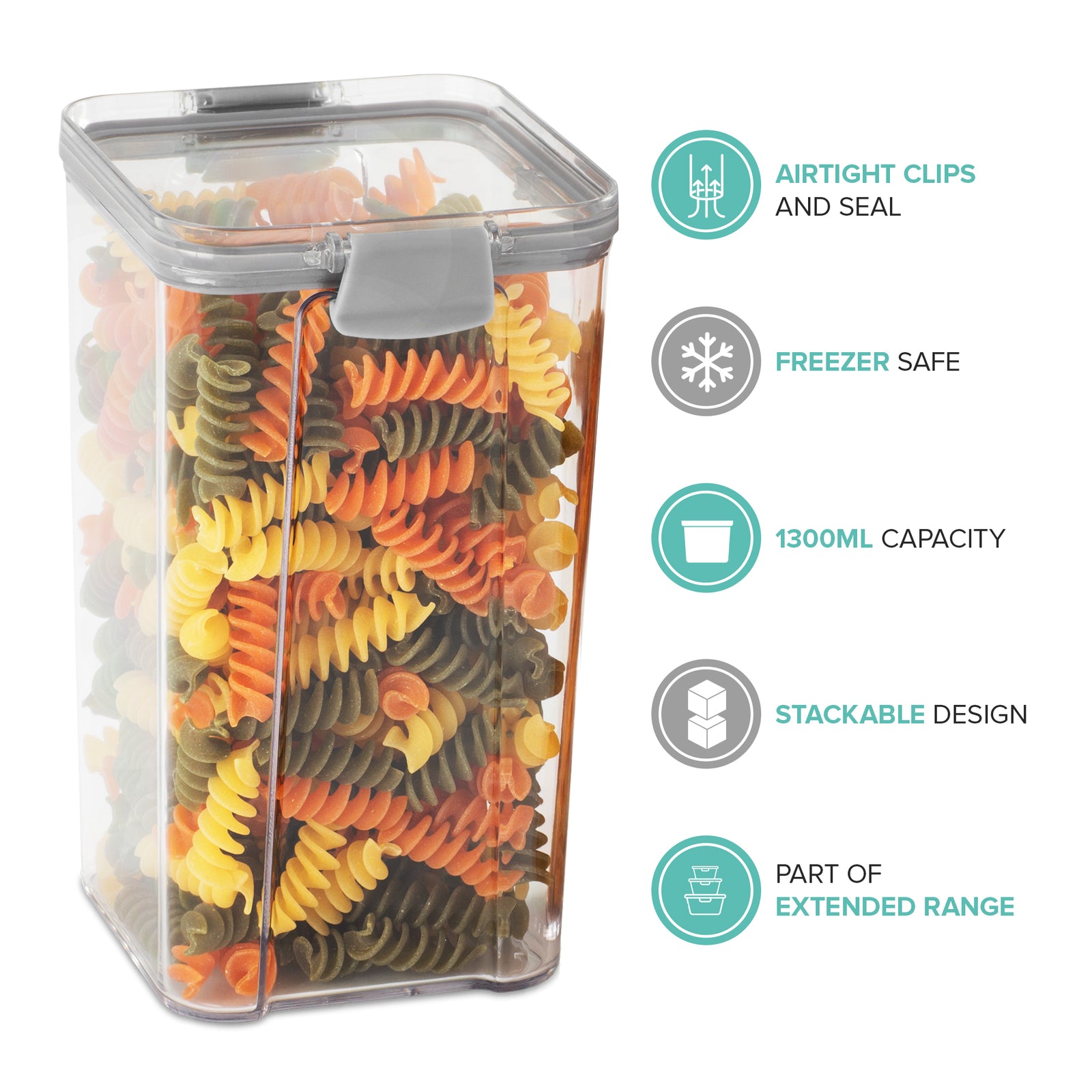 Airtight Pantry Tall Containers - Set Of 2