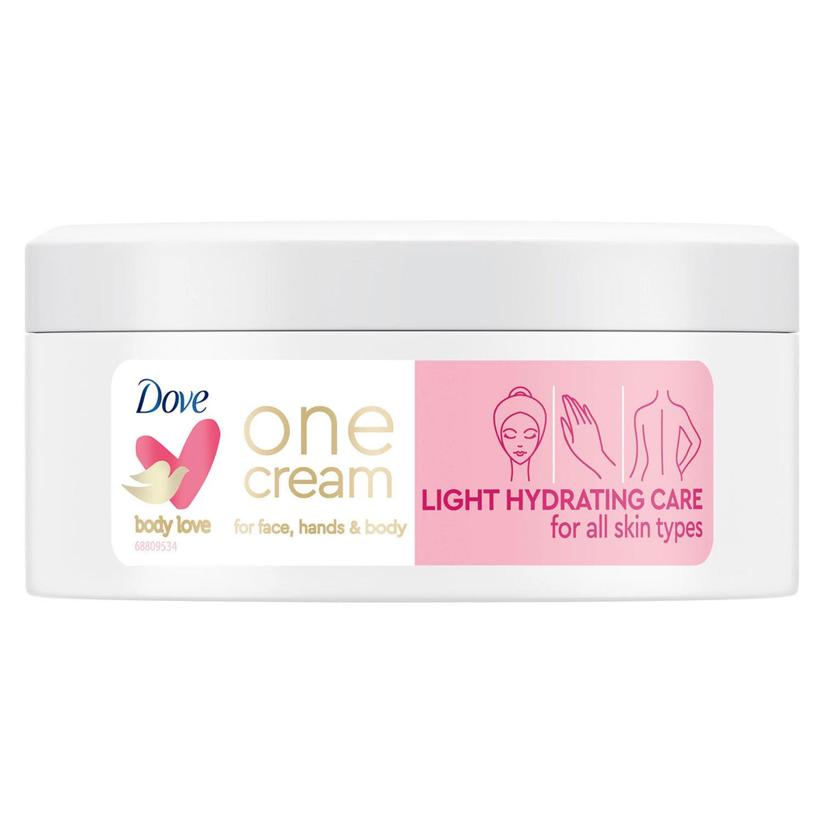 Light One Cream Hydrating Care, Face Hands & Body, 2 X 250ml | Set of 2