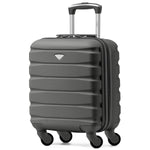 45x36x20cm Lightweight Underseat Cabin Carry On Suitcase - 100+ Airline Approved - Hard Shell Luggage - 4 Wheels | 45 x 36 x 20cm | Charcoal