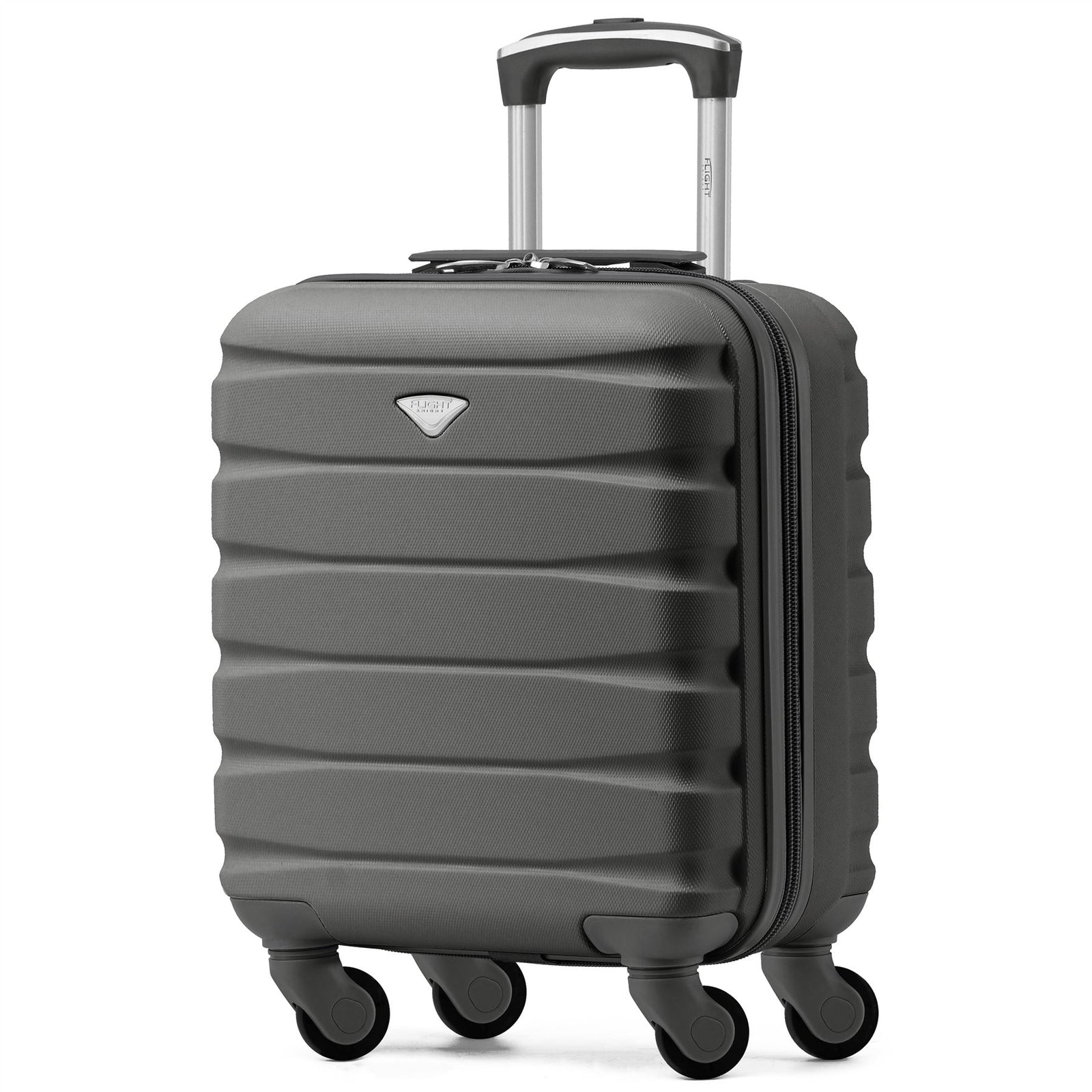 45x36x20cm Lightweight Underseat Cabin Carry On Suitcase - 100+ Airline Approved - Hard Shell Luggage - 4 Wheels | 45 x 36 x 20cm | Charcoal