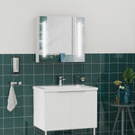 Led Illuminated Mirror Cabinet With Lights, Touch Switch