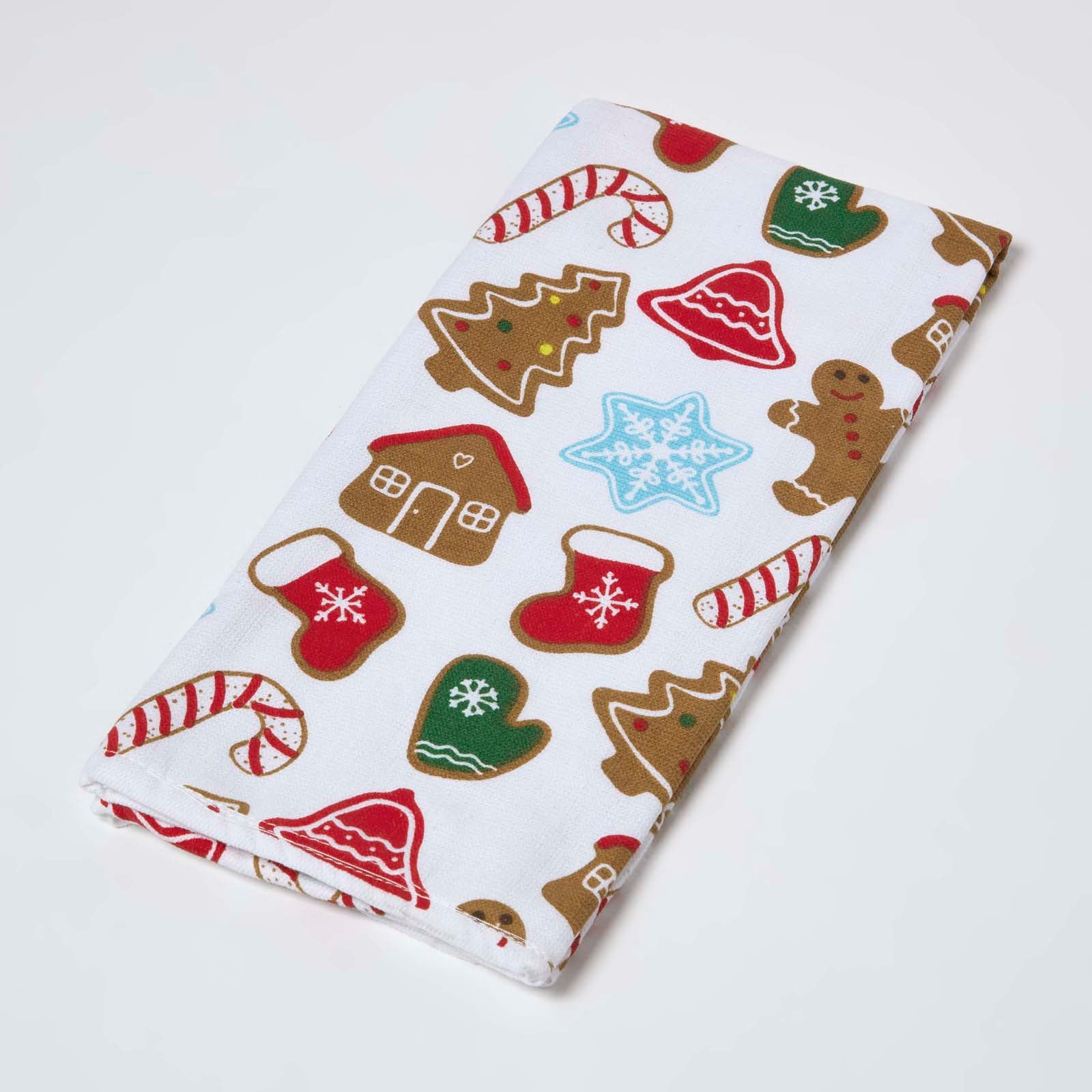 Gingerbread House Christmas Tea Towel