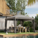 Heavy Duty Pop Up Gazebo With Removable Mesh Sidewall