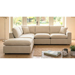 Cotleigh Reversible 5-piece Modular Corner Sofa | Beige
