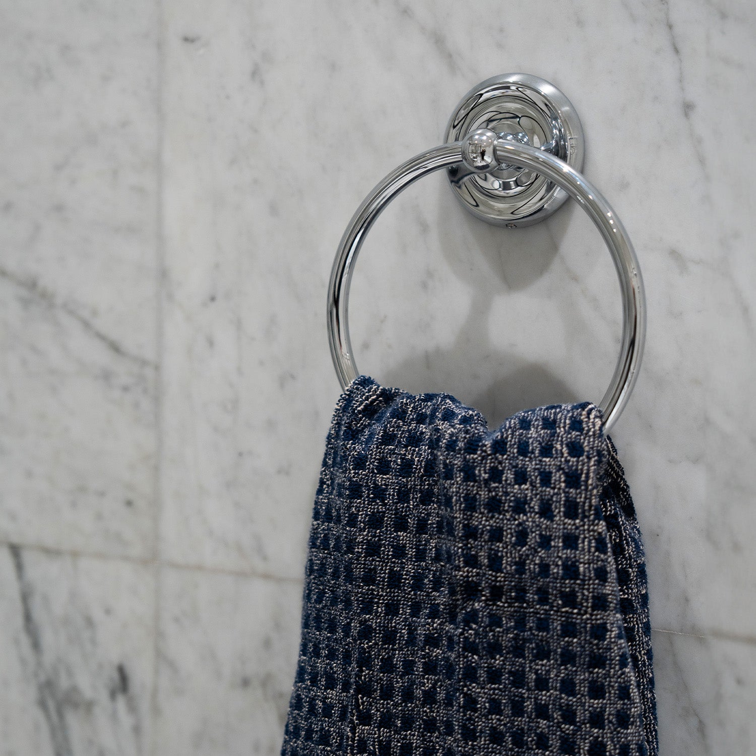 Towel Ring Wall Mounted Bathroom Storage Non Rust Brass | Polished Chrome