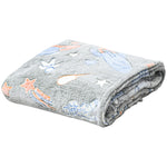Flannel Fleece Blanket Double Size Glow In The Dark | Double | Pink
